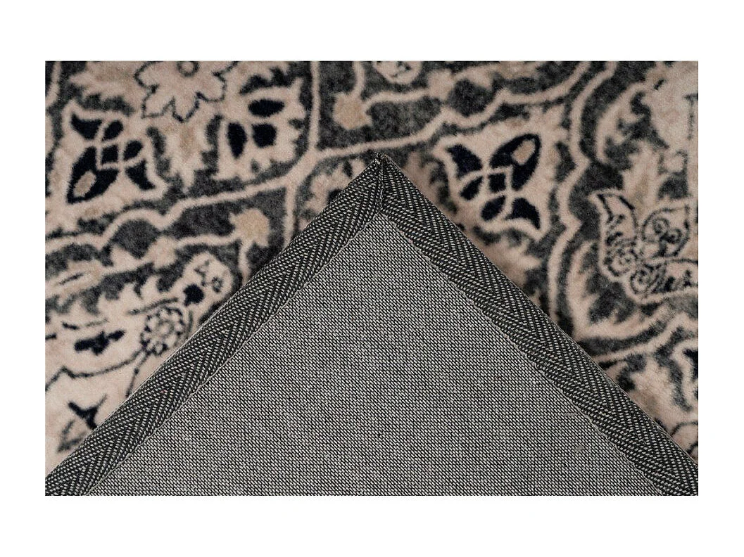 Tapis Tissé Rétro à Poils Ras "Saphira" Beige 120 x 170 cm