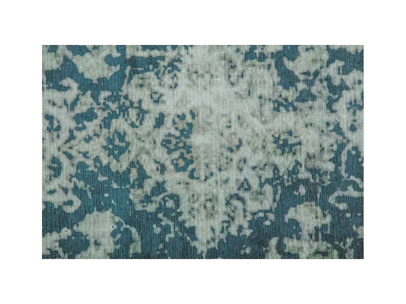 Tapis Rétro à Poils Courts "Vintage" Bleu Pétrole 140 x 200 cm