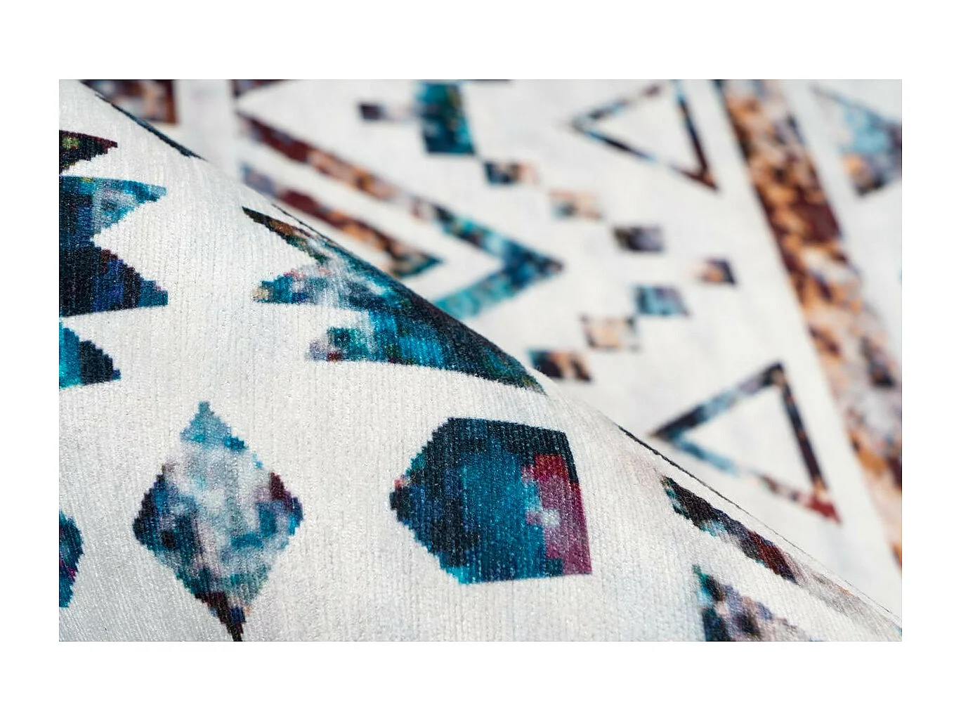 Tapis Ethnique à Poils Courts "Galaxy VIII" Bleu 80 x 150 cm