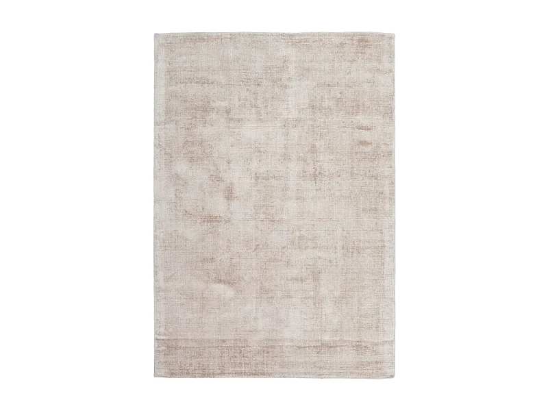 Tapis à Poils Courts Fait Main "Luxury I" Ivoire 160 x 230 cm