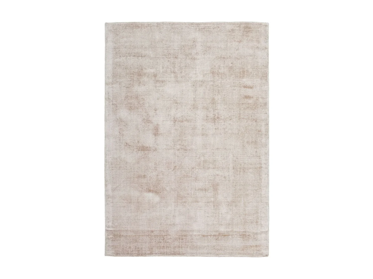 Tapis à Poils Courts Fait Main "Luxury I" Ivoire 160 x 230 cm