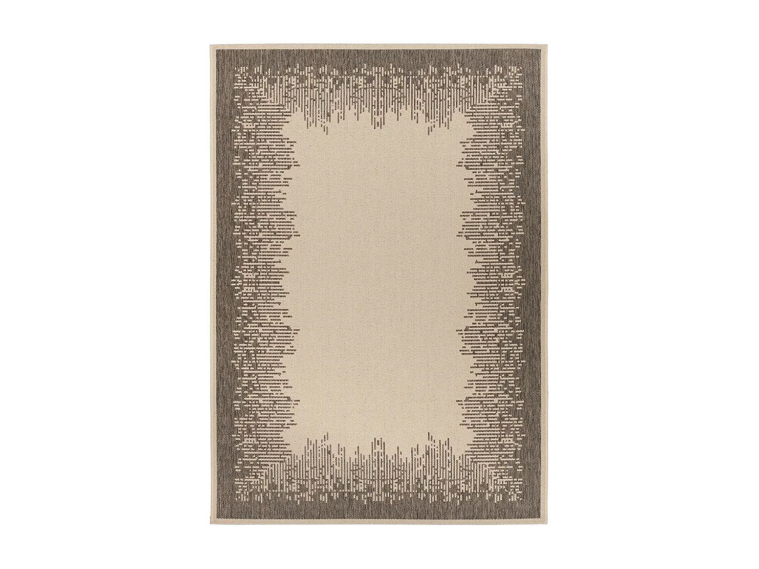 Tapis Imprimé à Poils Courts "Splash" Crème 120 x 170 cm