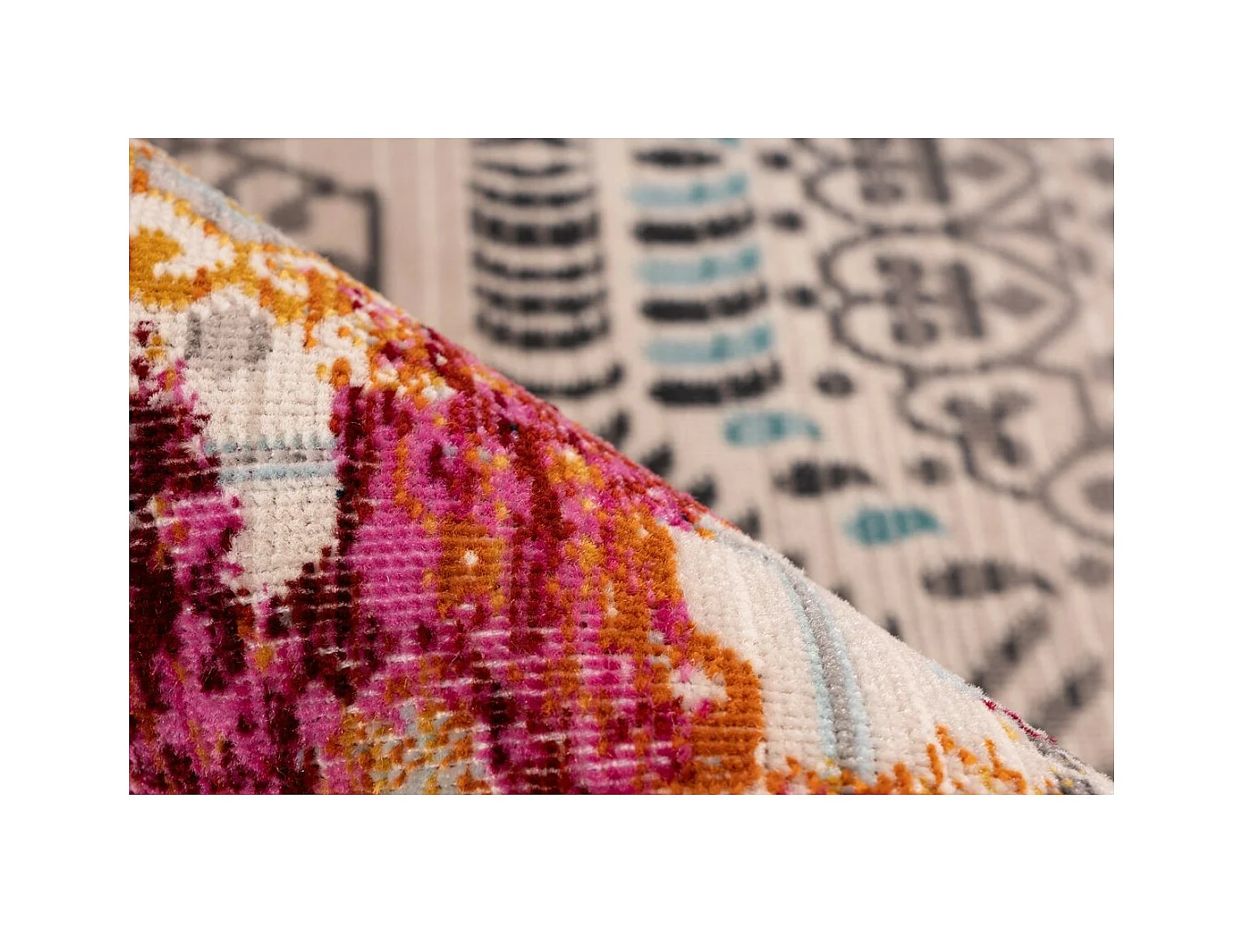 Tapis Oriental à Poils Courts "Anouk" Rouge 200 x 290 cm