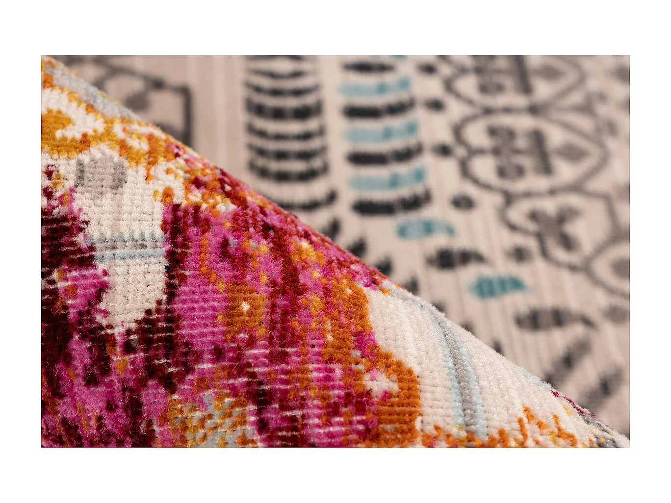 Tapis Oriental à Poils Courts "Anouk" Rouge 200 x 290 cm