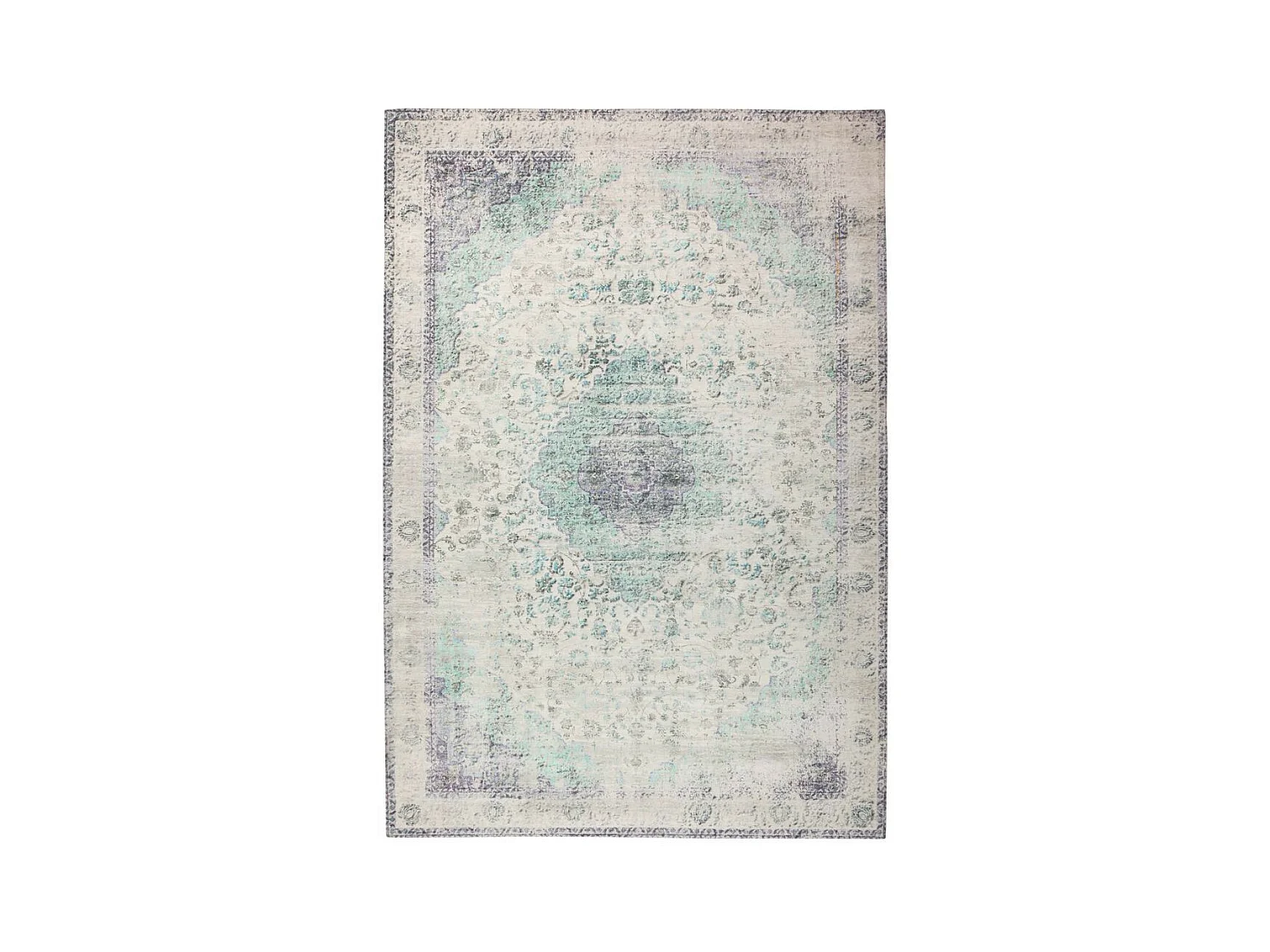 Tapis Antique Tissé à la Main "Vintage" Bleu Pétrole 200 x 290 cm