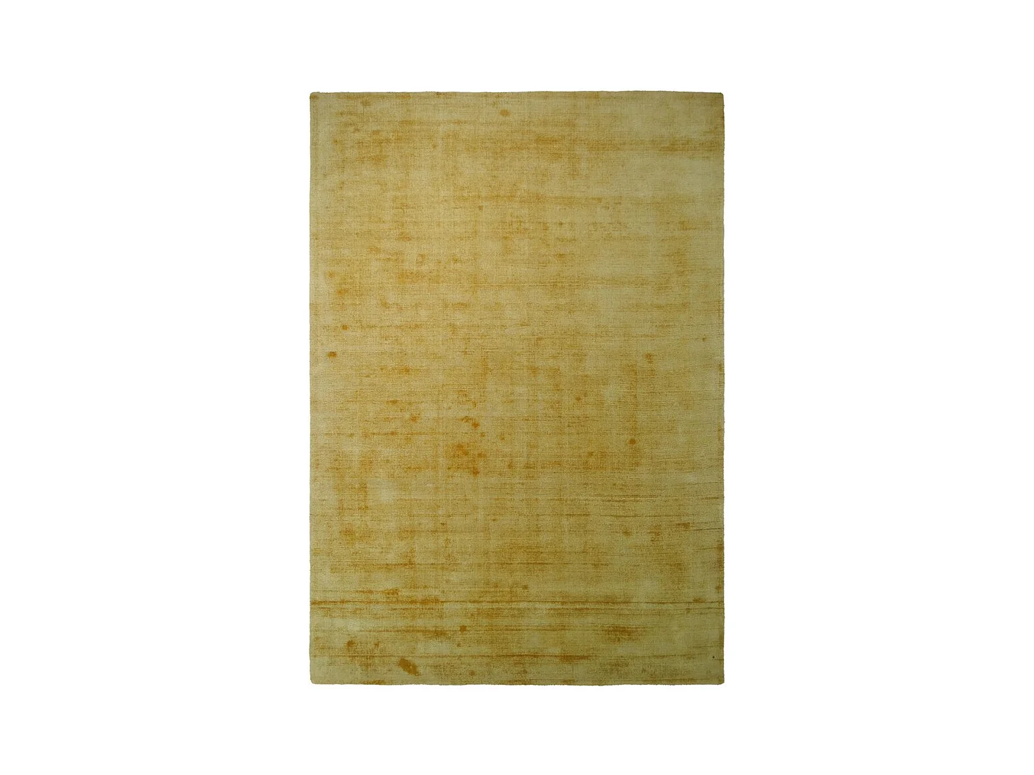 Tapis à Poils Courts Fait Main "Luxury I" Jaune 160 x 230 cm