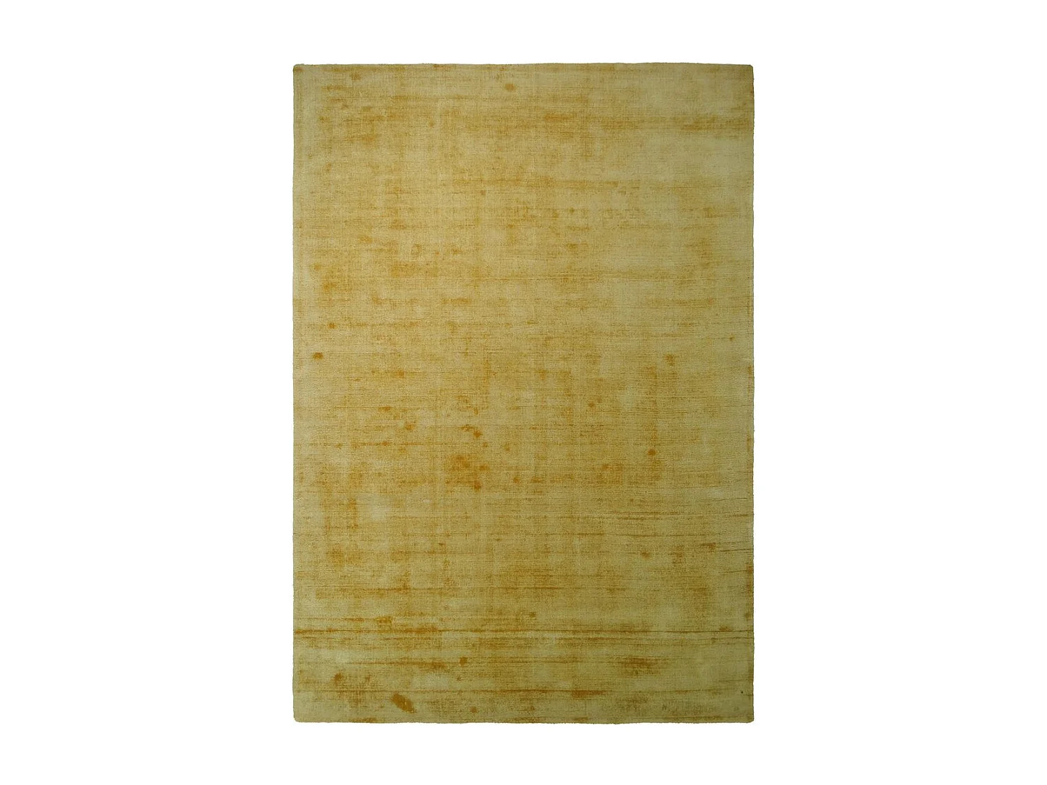 Tapis à Poils Courts Fait Main "Luxury I" Jaune 160 x 230 cm