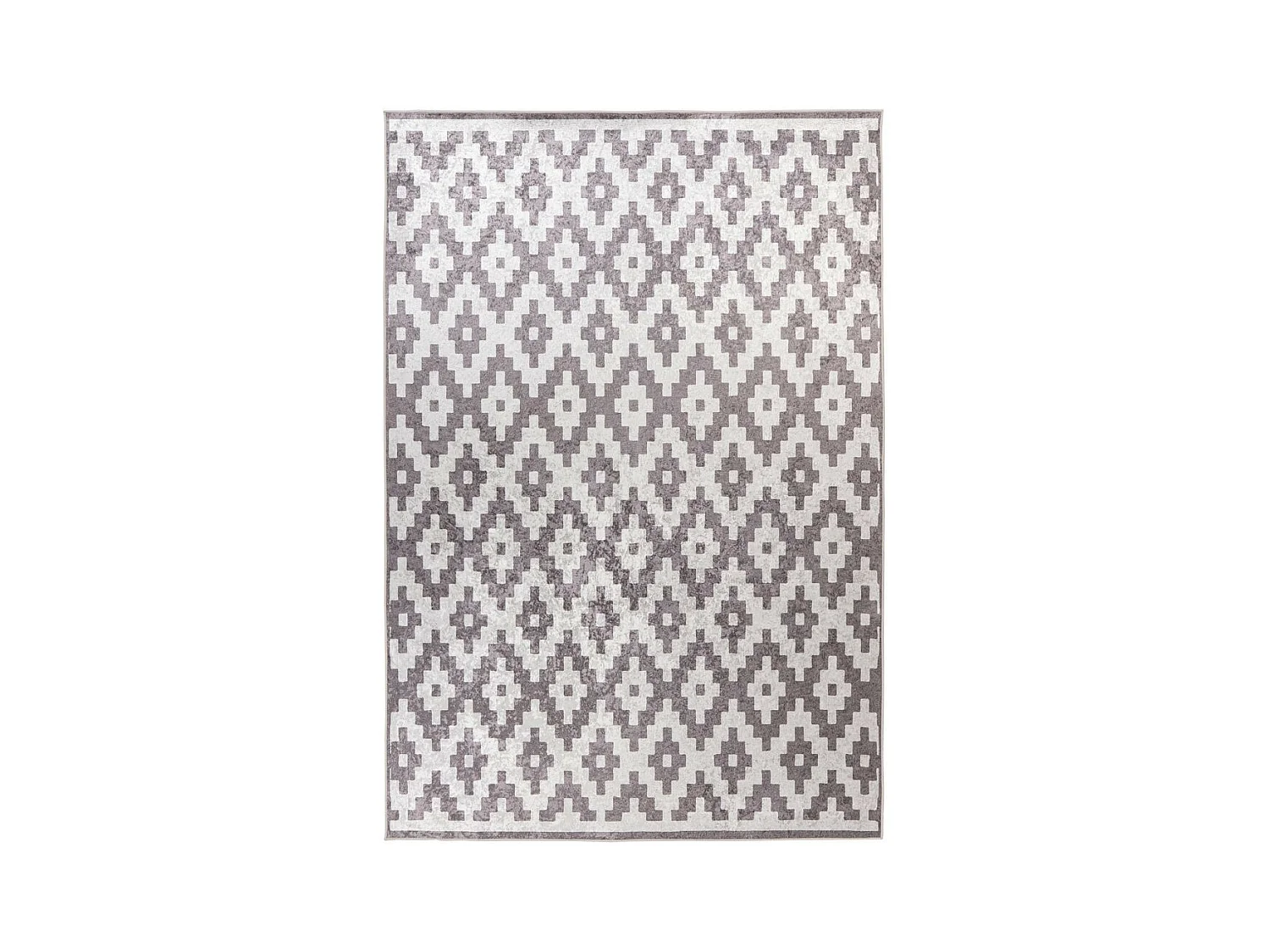 Tapis Géométrique à Poils Courts "Sally" Taupe 160 x 230 cm