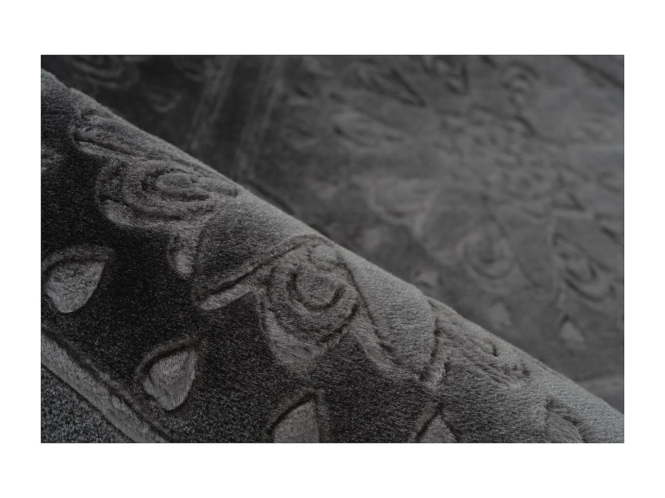 Tapis Moderne Fait Main "Monroe II" Anthracite 200 x 290 cm