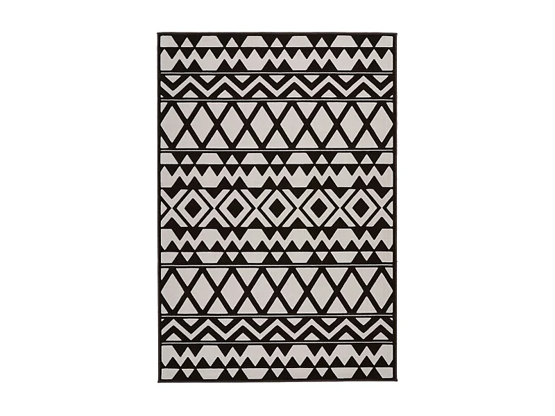 Tapis Ethnique à Poils Courts "Esperanto VII" Marron 120 x 170 cm