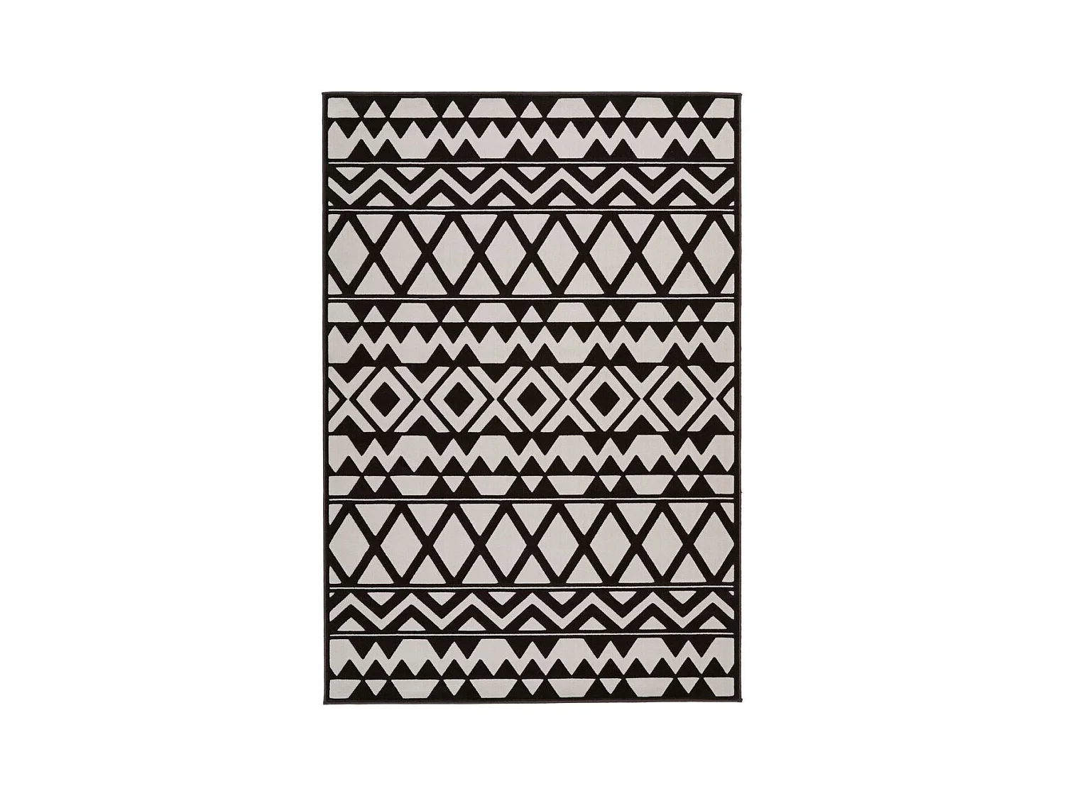 Tapis Ethnique à Poils Courts "Esperanto VII" Marron 120 x 170 cm