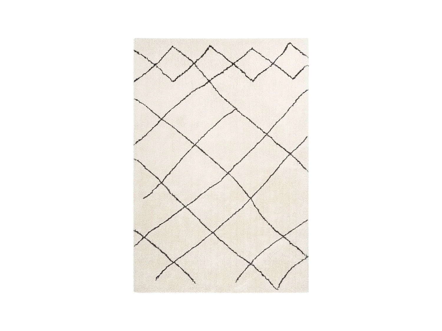 Tapis Géométrique "Orlando" Ivoire 120 x 170 cm