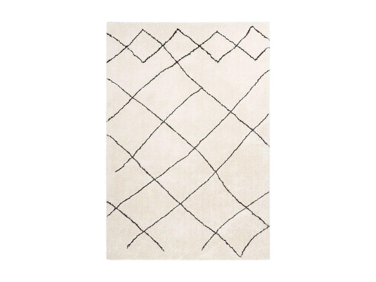 Tapis Géométrique "Orlando" Ivoire 120 x 170 cm