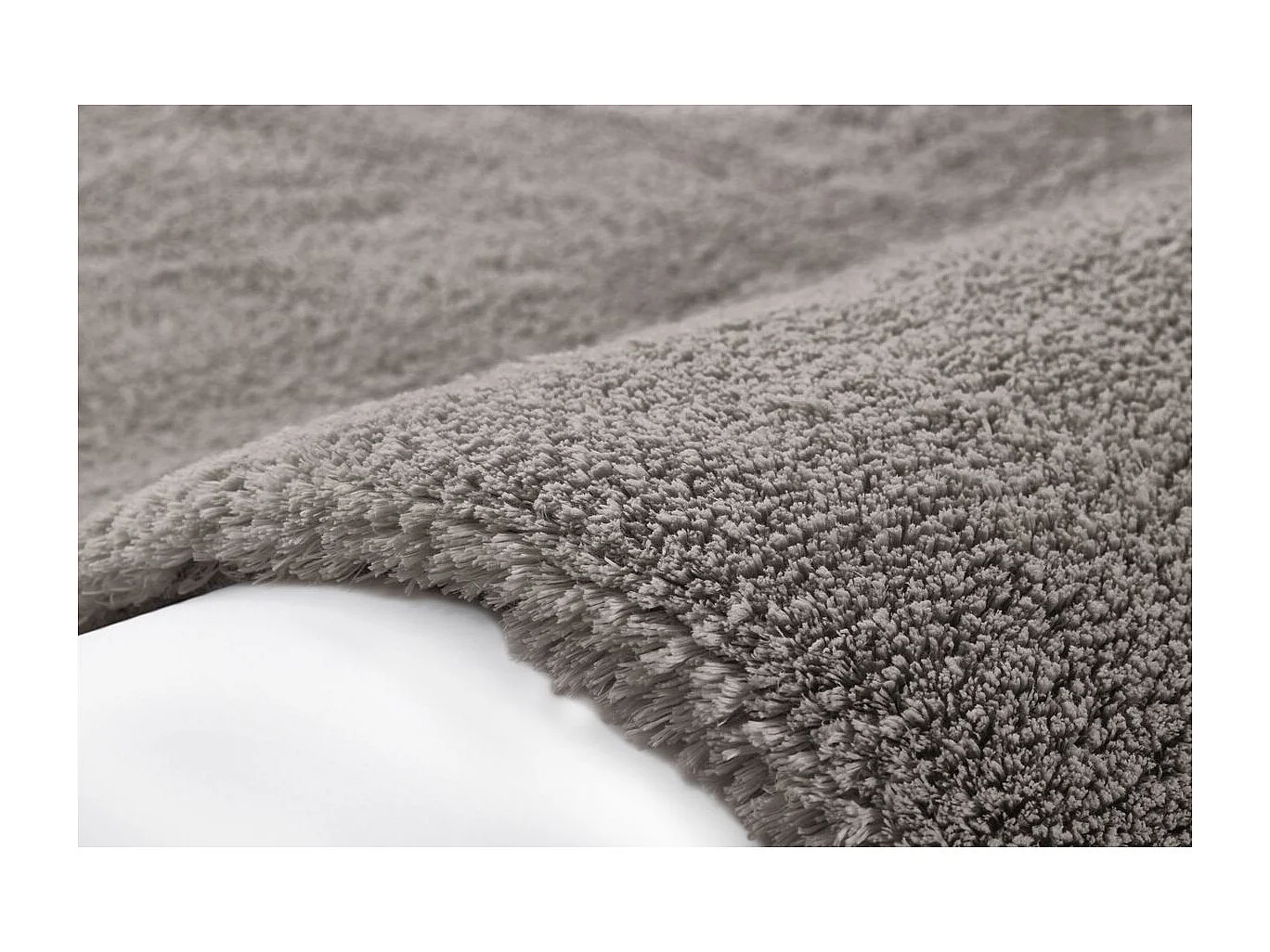 Tapis Shaggy Fait Main "Bali" Gris 160 x 230 cm
