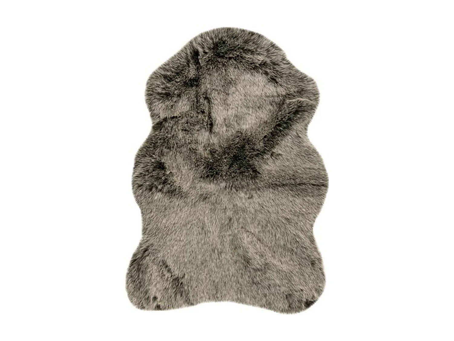 Tapis Arrondi Imitation Fourrure "Tender" Vert 60 x 90 cm