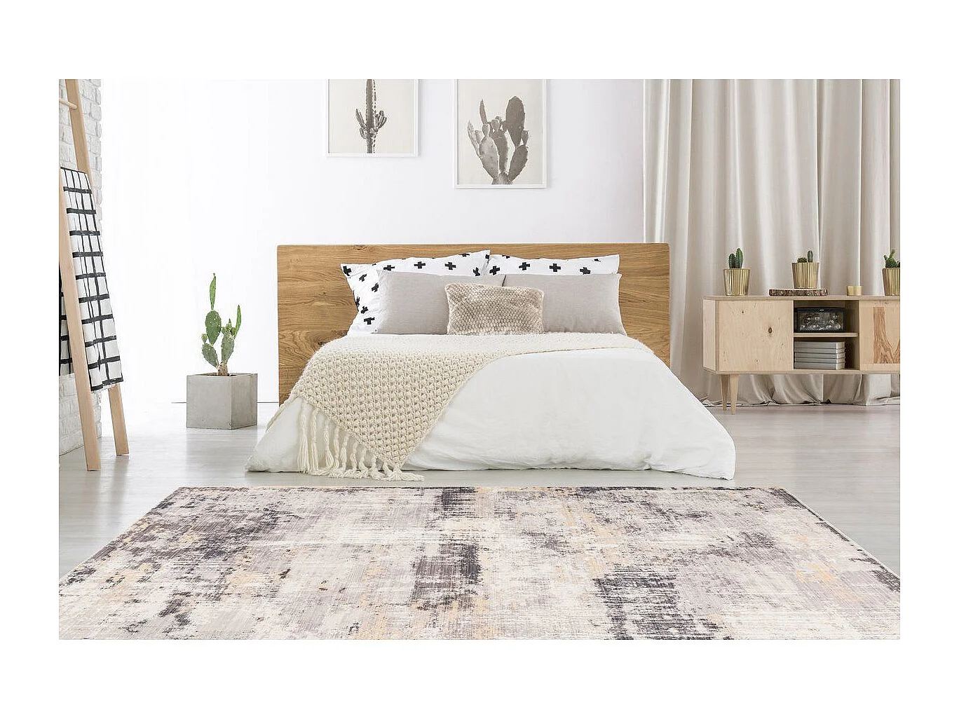 Tapis Tissé Vintage "Piedmont" Multicolore 120 x 170 cm