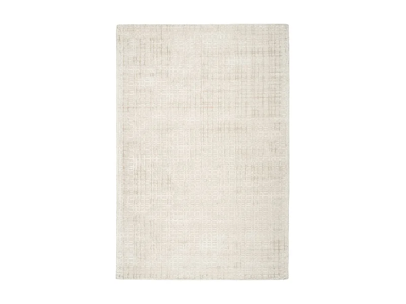 Tapis Tissé à la Main "Karma" Beige Argent 80 x 150 cm