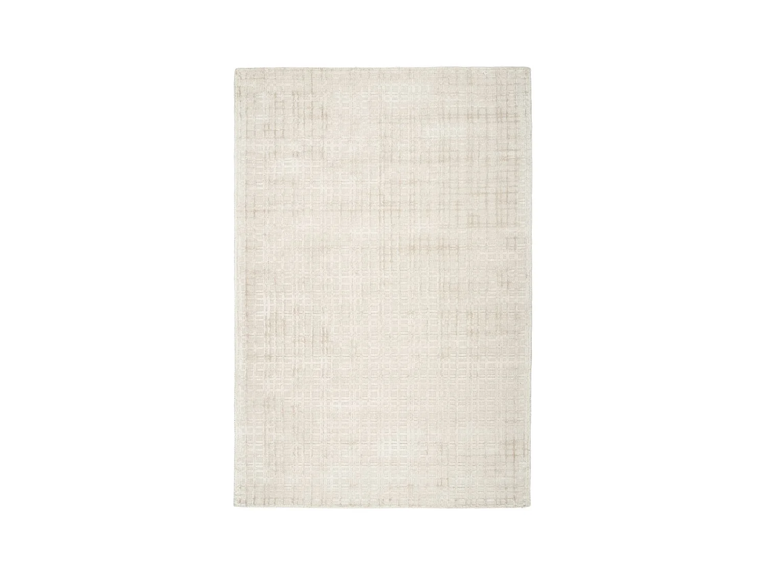 Tapis Tissé à la Main "Karma" Beige Argent 80 x 150 cm