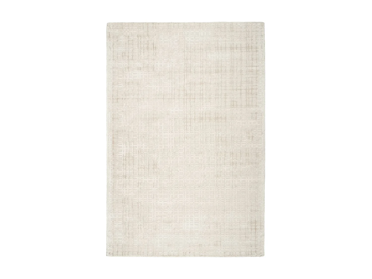 Tapis Tissé à la Main "Karma" Beige Argent 80 x 150 cm