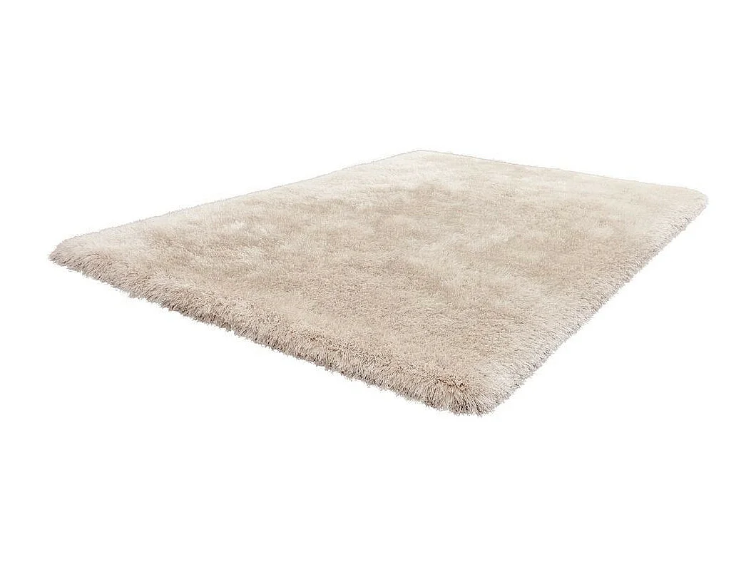 Tapis Shaggy Fait Main "Cosy" Ivoire 80 x 150 cm