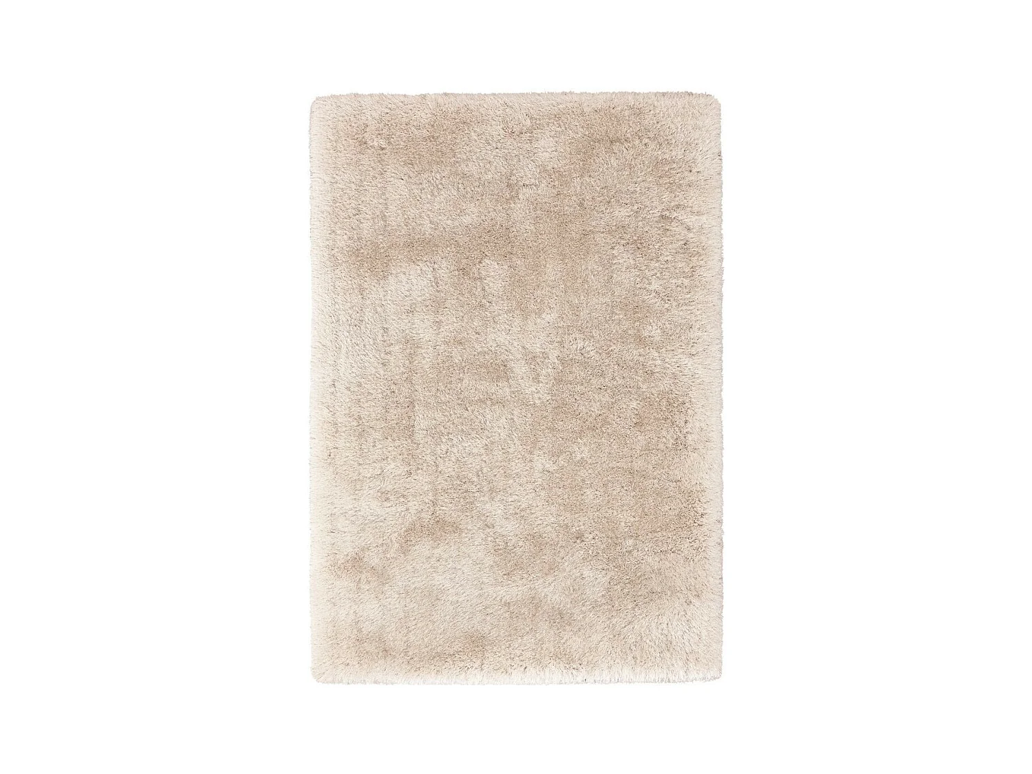 Tapis Shaggy Fait Main "Cosy" Ivoire 80 x 150 cm