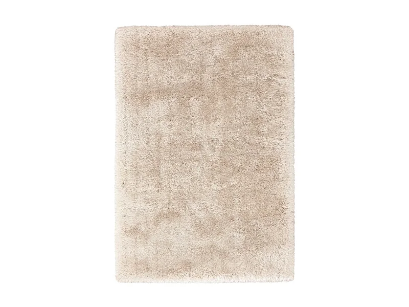 Tapis Shaggy Fait Main "Cosy" Ivoire 80 x 150 cm