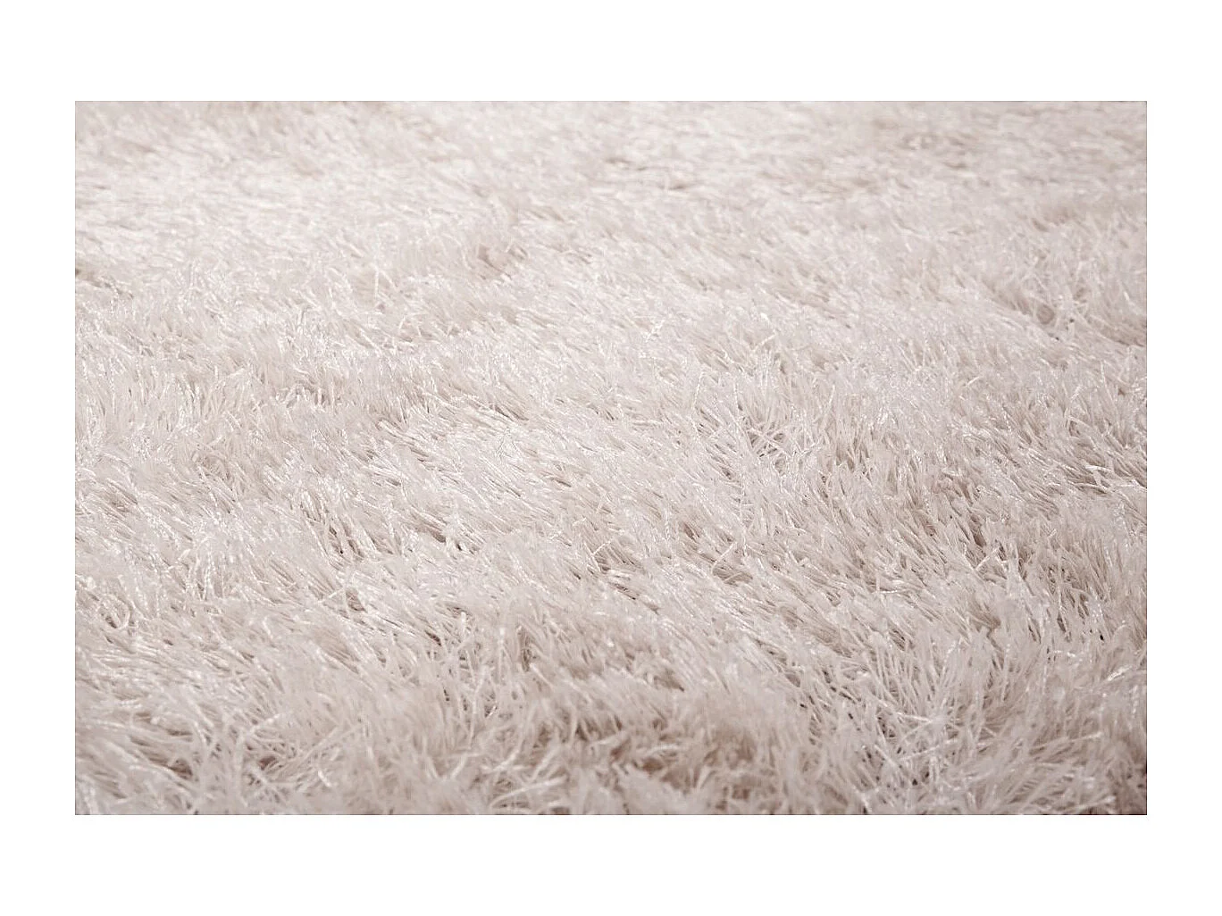 Tapis Shaggy Fait Main "Diamond" Rose 80 x 150 cm