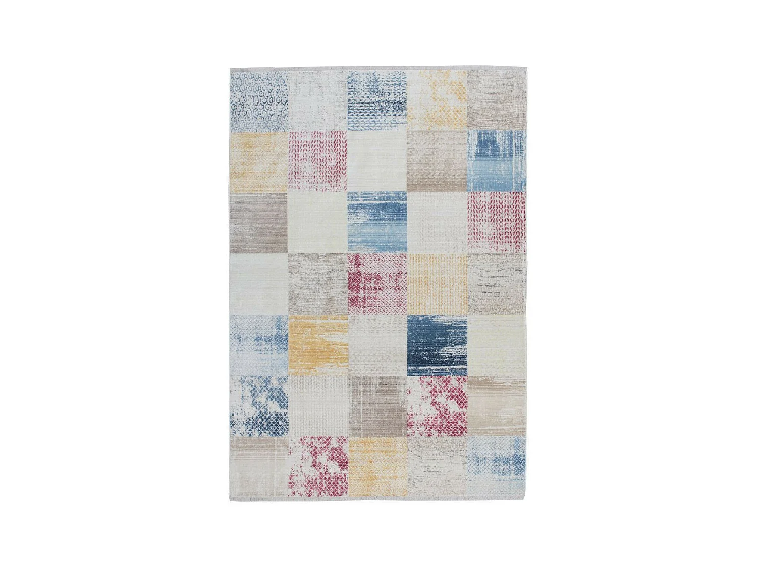 Tapis Tissé Imprimé Rétro "Antigua" Multicolore 120 x 170 cm