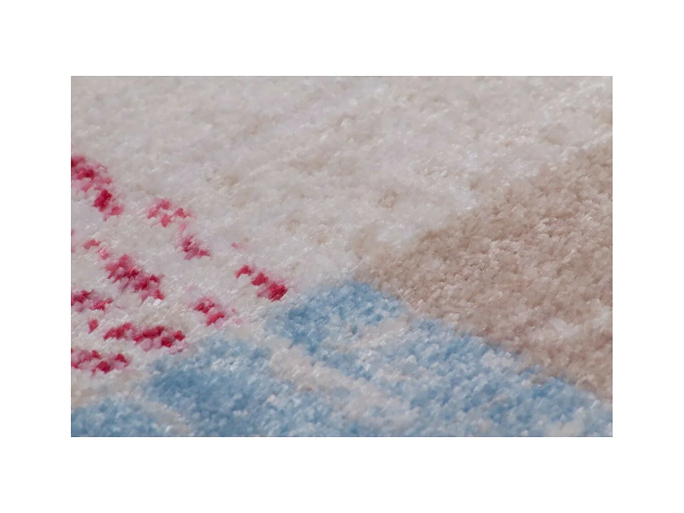 Tapis Tissé Imprimé Rétro "Antigua" Multicolore 120 x 170 cm