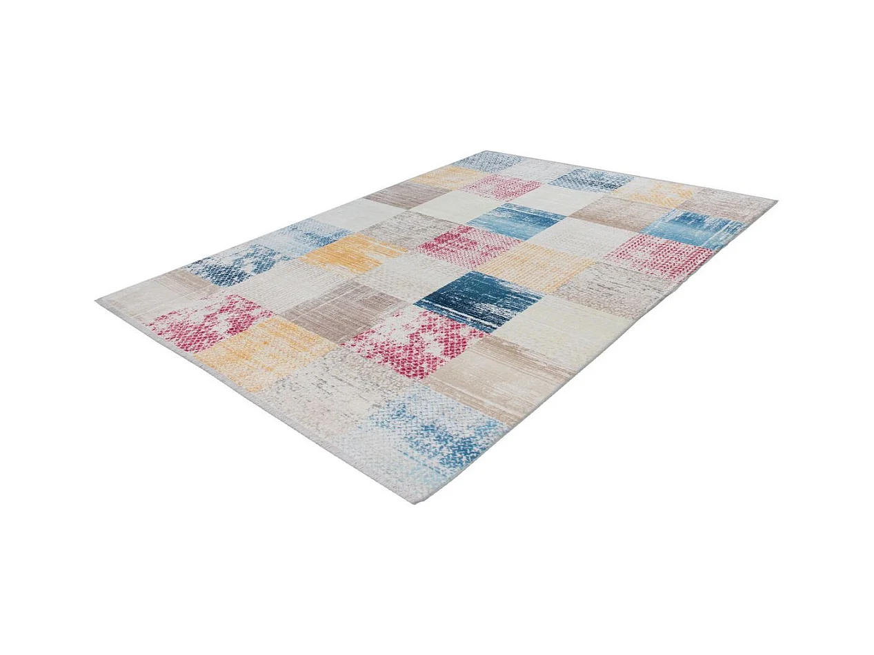 Tapis Tissé Imprimé Rétro "Antigua" Multicolore 120 x 170 cm