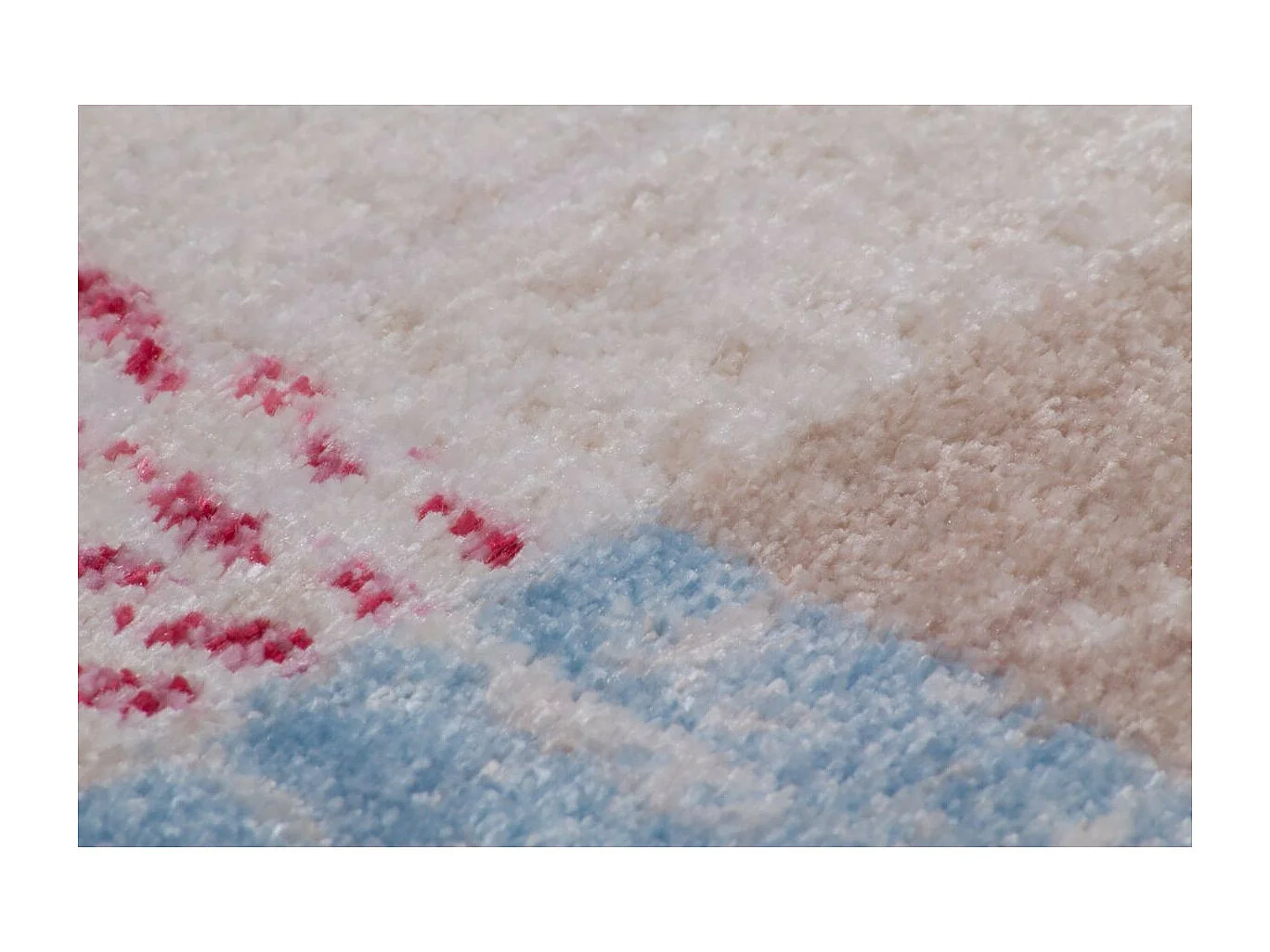 Tapis Tissé Imprimé Rétro "Antigua" Multicolore 120 x 170 cm