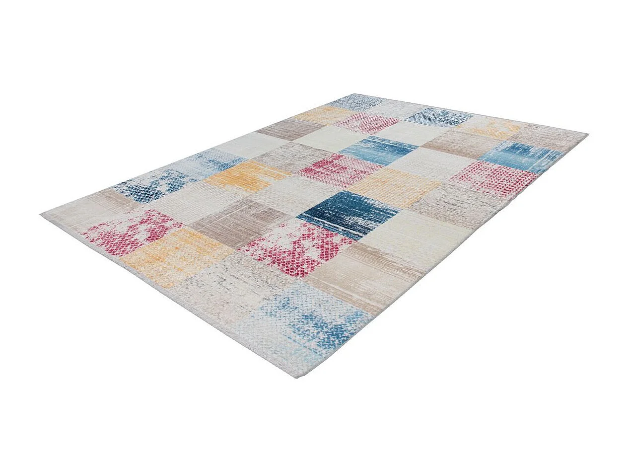Tapis Tissé Imprimé Rétro "Antigua" Multicolore 120 x 170 cm