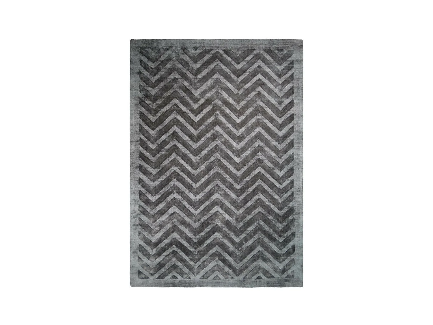 Tapis Rayures à Poils Courts "Luxury IV" Gris 200 x 290 cm
