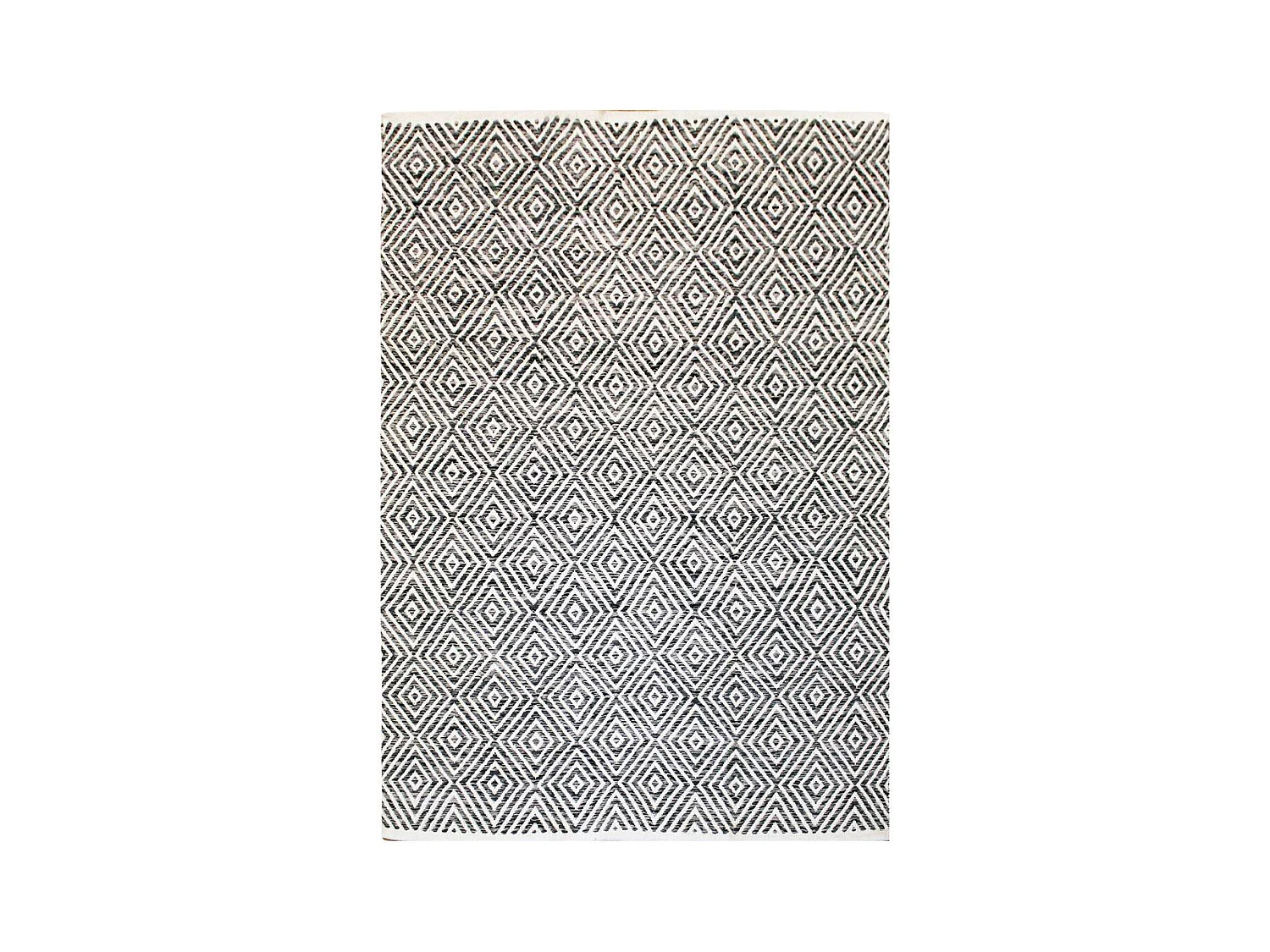 Tapis Géométrique Fait Main "Aperitif" Gris 160 x 230 cm