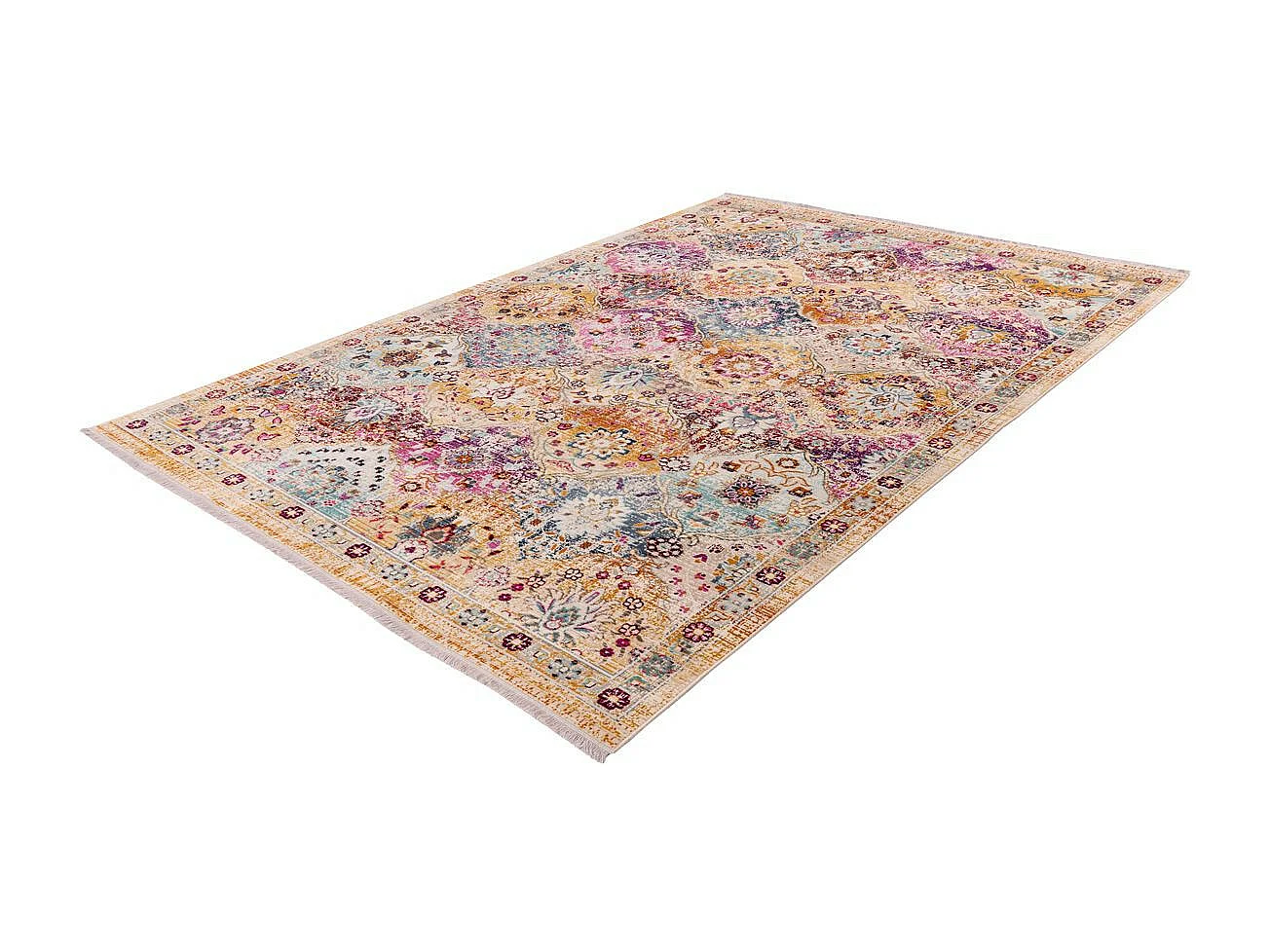 Tapis Oriental à Poils Courts "Anouk" Multicolore 80 x 150 cm