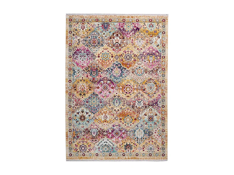 Tapis Oriental à Poils Courts "Anouk" Multicolore 80 x 150 cm
