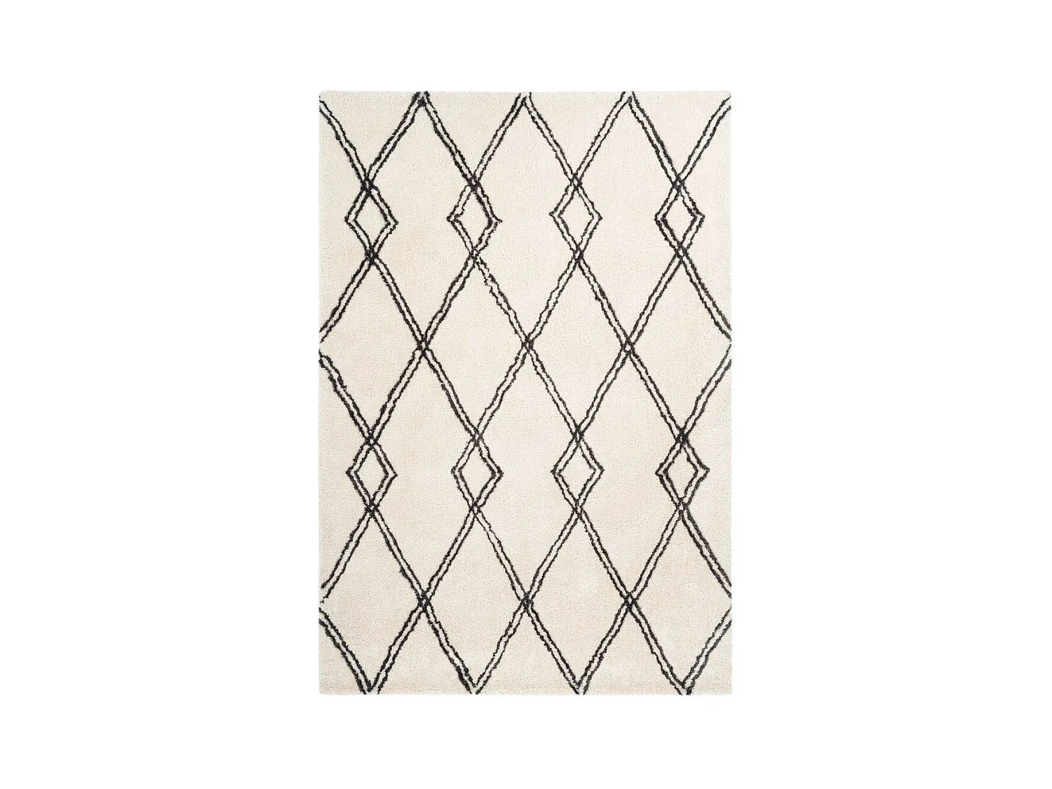 Tapis Imprimé Géométrique "Orlando" Ivoire 160 x 230 cm