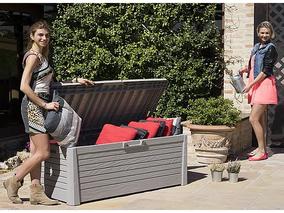 Toomax Florida opbergbox 550 liter - warm grijs