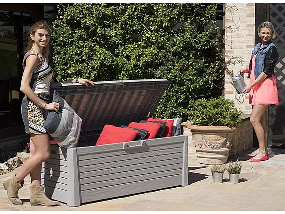 Toomax Florida opbergbox 550 liter - warm grijs