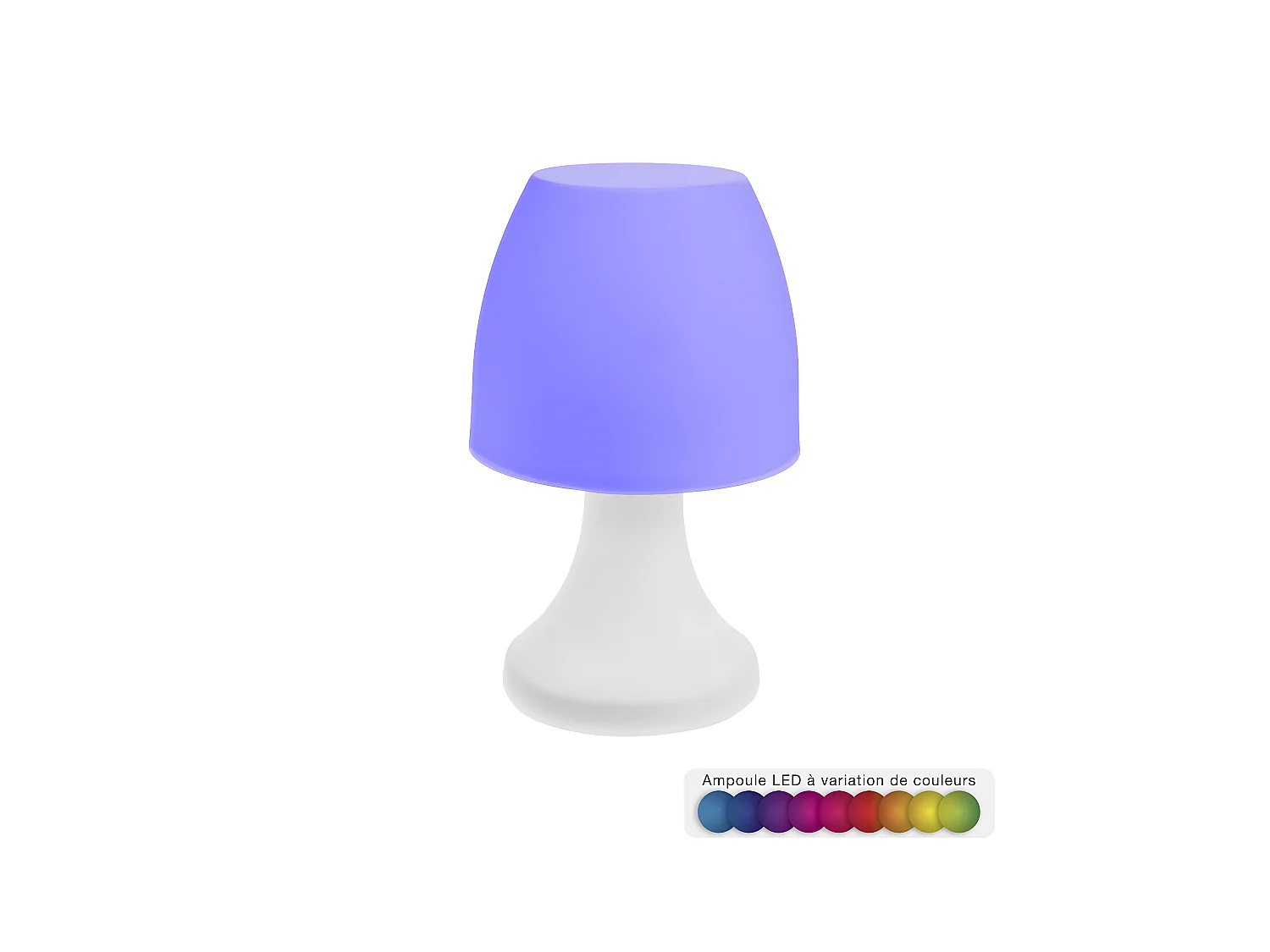 Lampe à Poser LED "Ginal" 19cm Multicolore