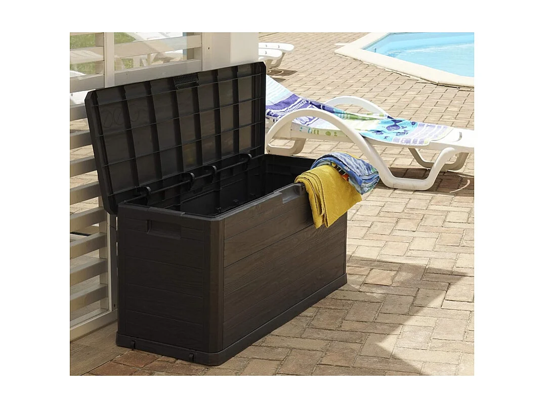 Coffre de Rangement "Woody" 56cm Anthracite