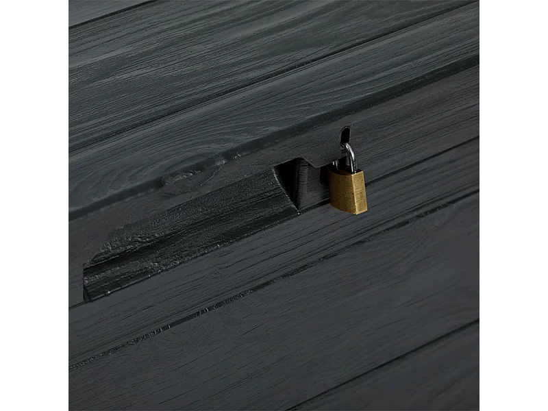 Coffre de Rangement "Woody" 56cm Anthracite