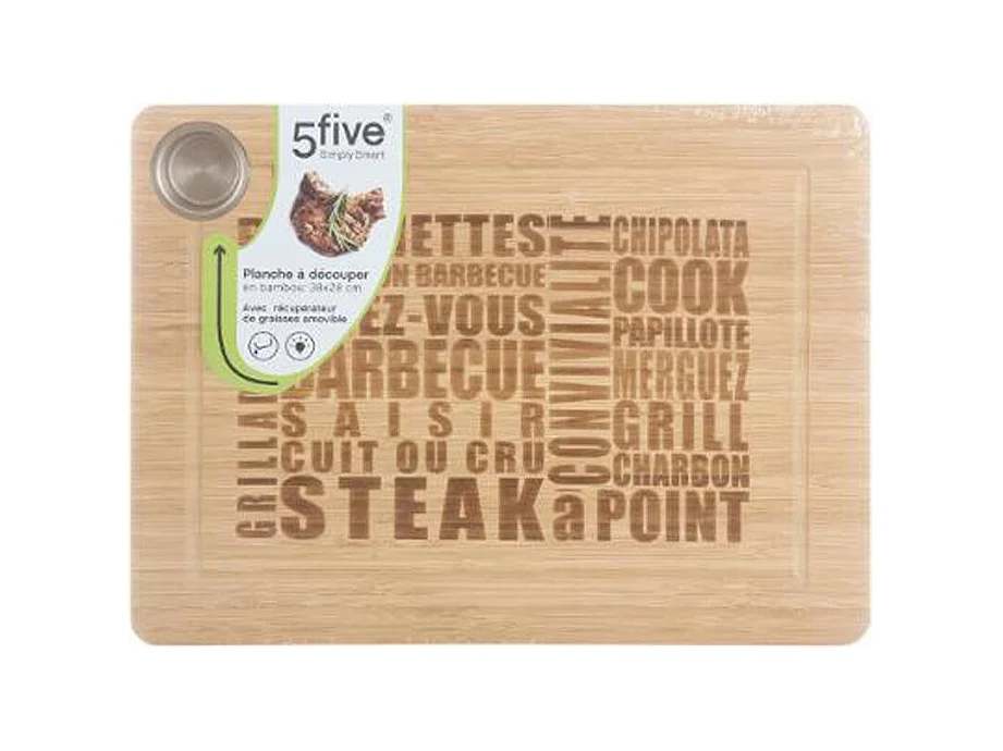 Planche à Découper "Words" 28x38cm Naturel