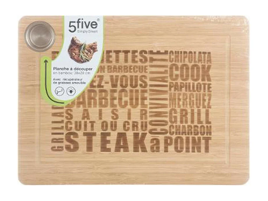 Planche à Découper "Words" 28x38cm Naturel