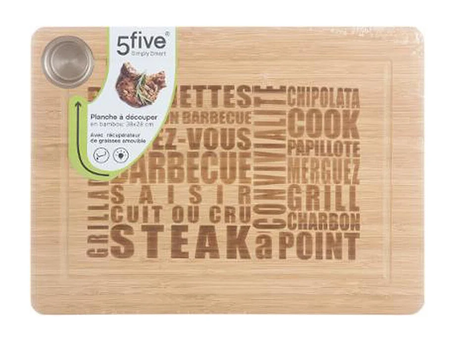 Planche à Découper "Words" 28x38cm Naturel