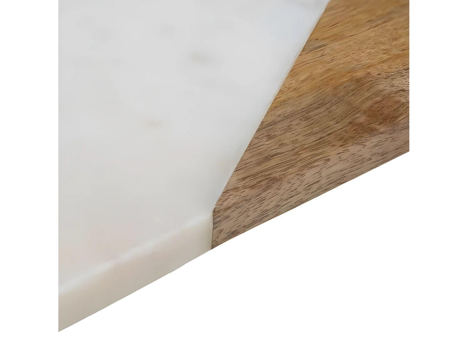 Planche à Découper en Marbre "Geom" 30cm Blanc