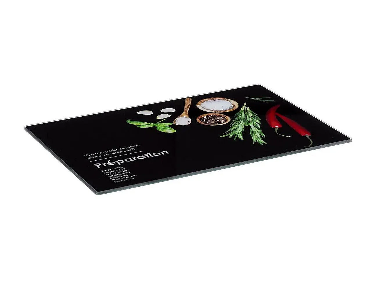 Planche à Découper "Boîtes Relief" 30cm Noir