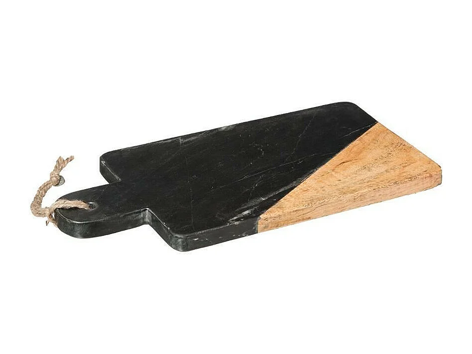 Planche à Découper en Marbre "Geom" 30cm Noir