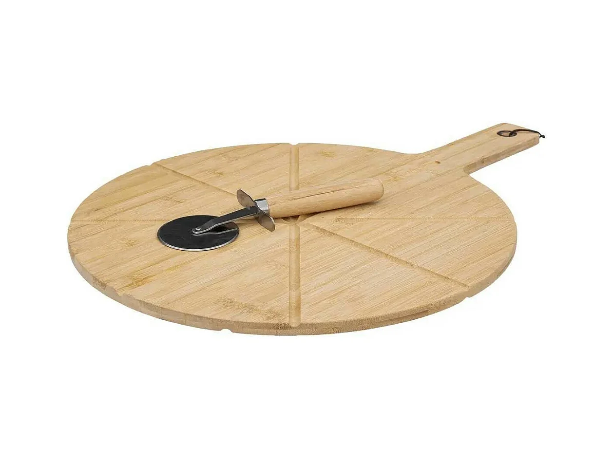 Planche à Découper Pizza "Roulette" 50cm Naturel