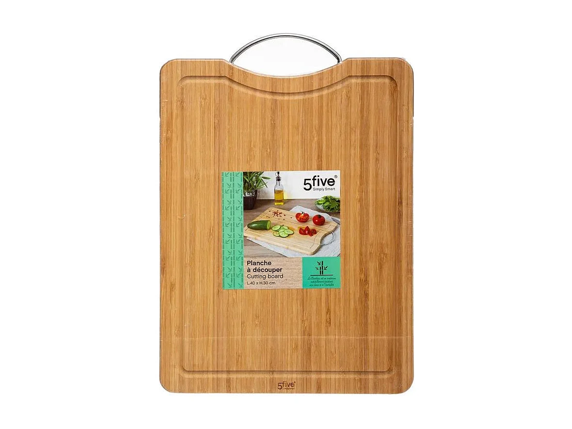 Planche à Découper Bambou "Poignée" 40cm Naturel